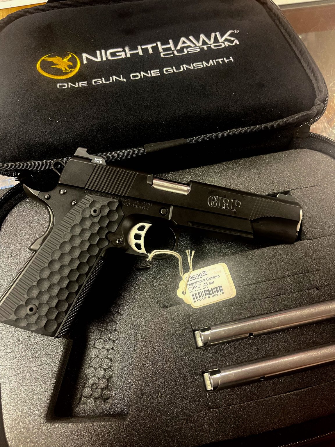 Nighthawk Custom GRP .45 ACP Government Model 5" C.O.P.S .