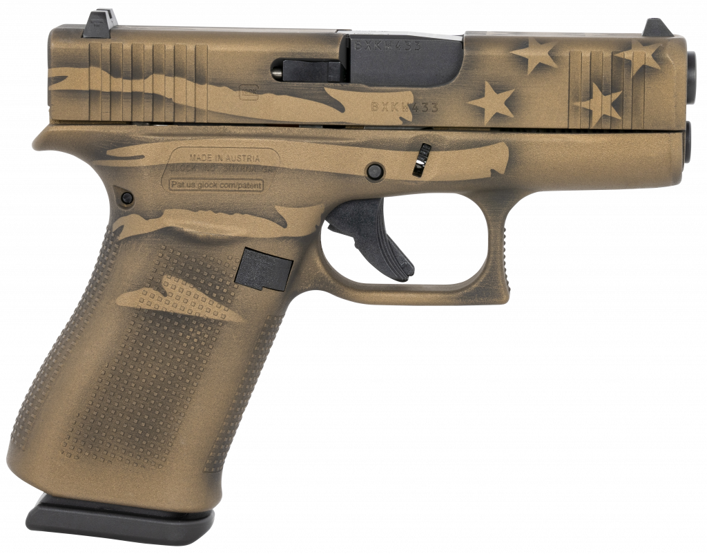 thumbnail interactive-video image 1 of Rock Slide USA Pistol Upper 9mm For Glock 43 – RS1SS9 Burnt Bronze Finish Complete Slide Assembly 1 of 4
