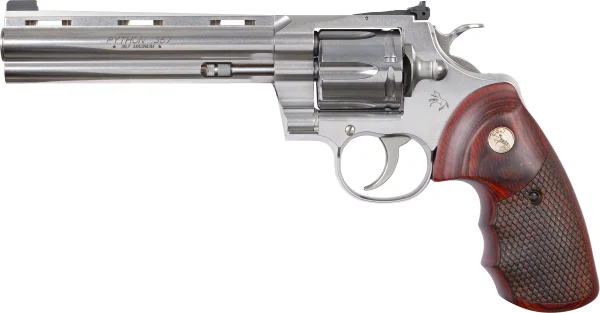 Colt Python TALO 6" Snake Scale Pattern Wood Grip