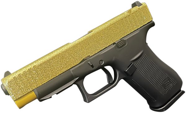 Glock 43X MOS 9mm Glamour Glock Gold Glitter Cerakote UX4350204FRMOSGGGG