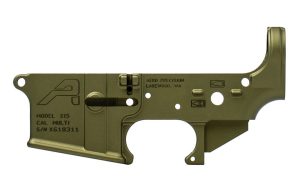 Aero Precision AR15 STRIPPED LOWER RECEIVER, GEN 2 W/ TRIGGER GUARD - OD GREEN ANODIZED APAR501203C