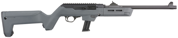 Ruger PC Carbine 9mm 16.10" Threaded/Fluted Barrel, Gray Magpul PC Backpacker Stock, Optics Ready 19130