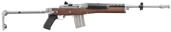 Ruger Mini-14 .223/5.56 Matte Stainless 18.50" Stainless Side Folding Stock 5895