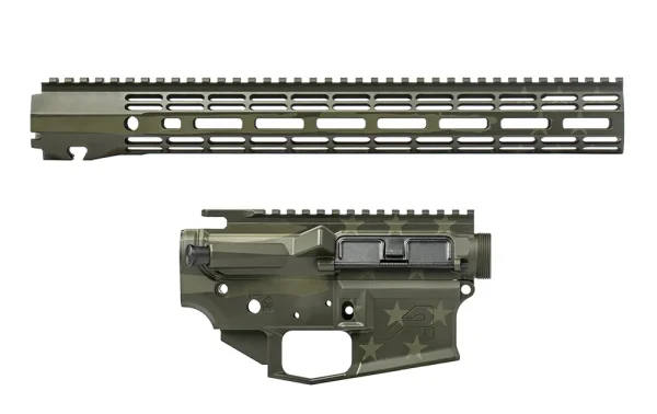 Aero Precision M4E1 BUILDER SET W/ 15" R-ONE M-LOK HANDGUARD - OD GLORY CERAKOTE