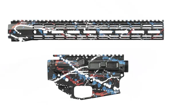 Aero Precision M4E1 BUILDER SET W/ 15" R-ONE M-LOK HANDGUARD - JULY FIREWORK CAMO