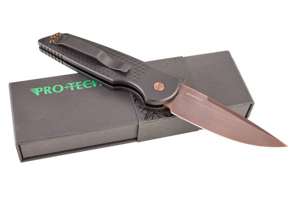 NIGHTHAWK CUSTOM PROTECH TR3 "ANTIQUE PVD" AUTO KNIFE