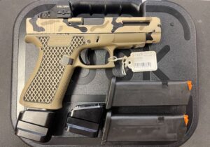 Glock 48 MOS 9mm w/Holosun 407K Custom Camo Shield Mag