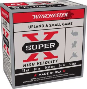 WINCHESTER 12 GA 2-3/4" #5 SUPER-X  HS HIGH VELOCITY 1-1/4 OZ 25 RD/BX 10 BX/CS