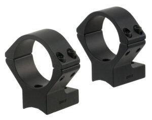 Talley 950725 Scope Mount/Ring Combo  Black Anodized 1" Tube Savage Round Receiver with AccuTrigger (110 Series/A17/A22) High Rings