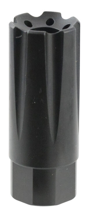 TacFire MZ10209MM Linear Compensator Black Nitride Steel with 1/2"-36 tpi Threads, 2.26" OAL, 0.87" Diameter & Forward Style for 9mm Luger AR-Platform