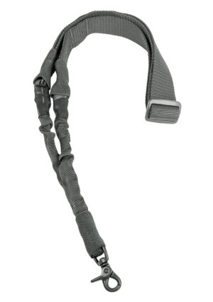 NcStar AARS1PU Single Point Sling Urban Gray Nylon 44"-60" OAL Adjustable Bungee Rifle