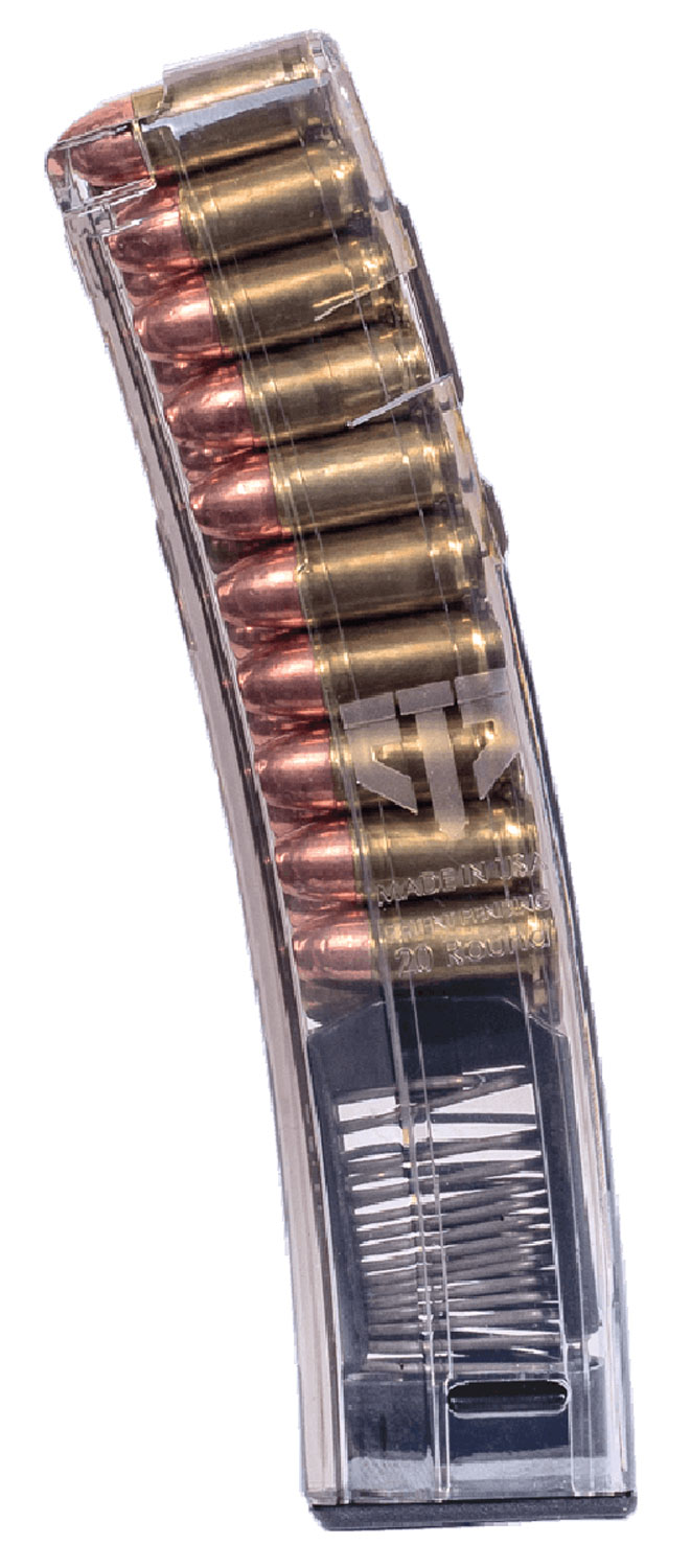 ETS Group HKMP520 Rifle Mags 20rd 9mm Luger for H&K MP5/SP5K/MP5K/94/SP89 Clear Detachable