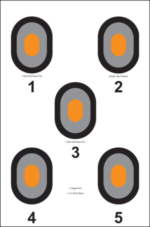 Action Target 530OC100 Bullseye  Bullseye Paper 23" x 35" Multi-Color 100 Per Box