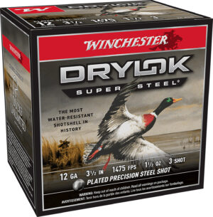Winchester Ammo SSH12LH3 Drylok Super Steel High Velocity 12Gauge 3.50" 1 1/2oz 3Shot 25 Per Box/10 Case