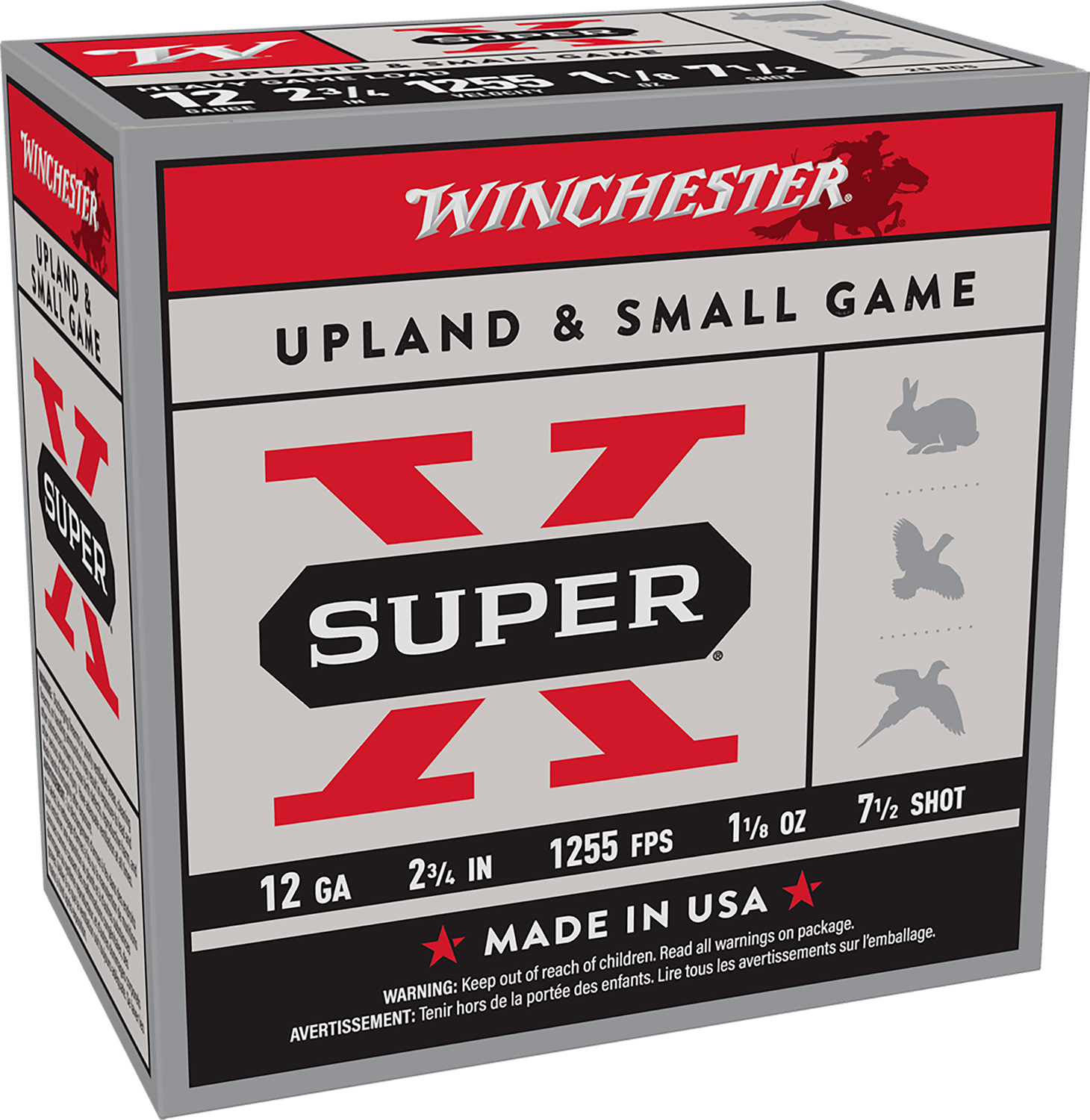 Winchester Ammo XU12H7 Super X Heavy Game Load 12Gauge 2.75" 1 1/8oz 7.5Shot 25 Per Box/10 Case