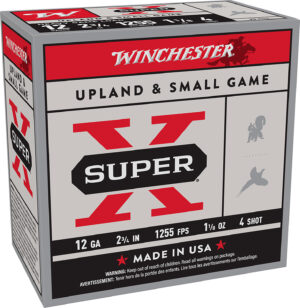 Winchester Ammo XU12H4 Super X Heavy Game Load 12Gauge 2.75" 1 1/8oz 4Shot 25 Per Box/10 Case