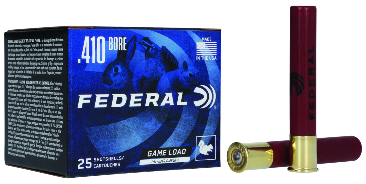 Federal H41375 Game-Shok High Brass 410Gauge 3" 11/16oz 7.5Shot 25 Per Box/10 Case
