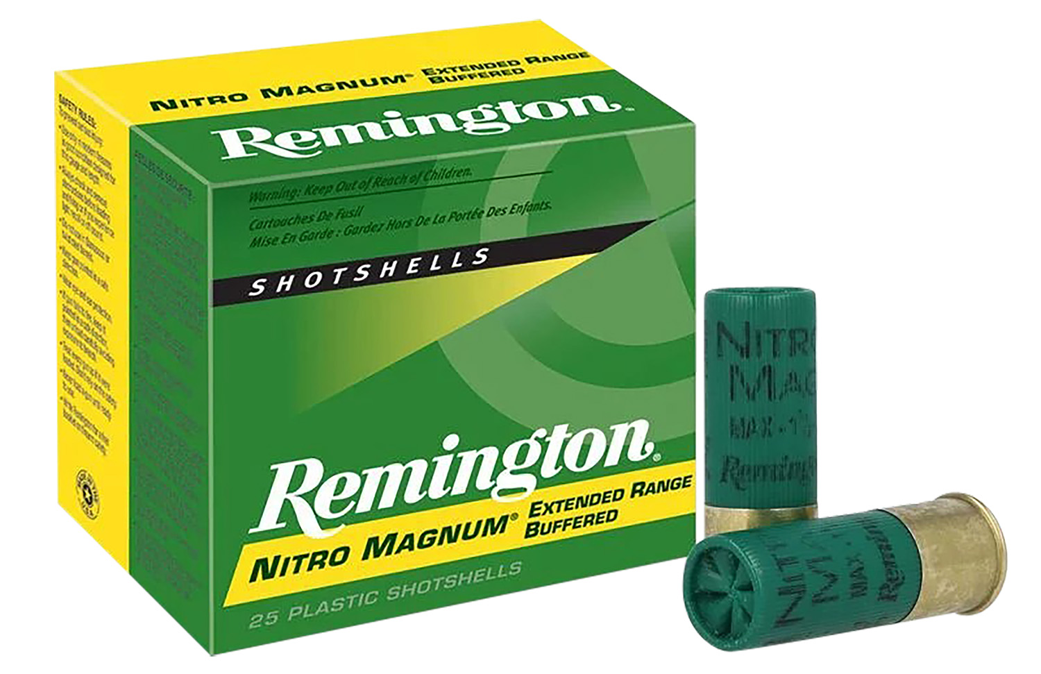 Remington Ammunition 26676 Nitro Magnum 12Gauge 2.75" 1 1/2oz 2Shot 25 Per Box/10 Case