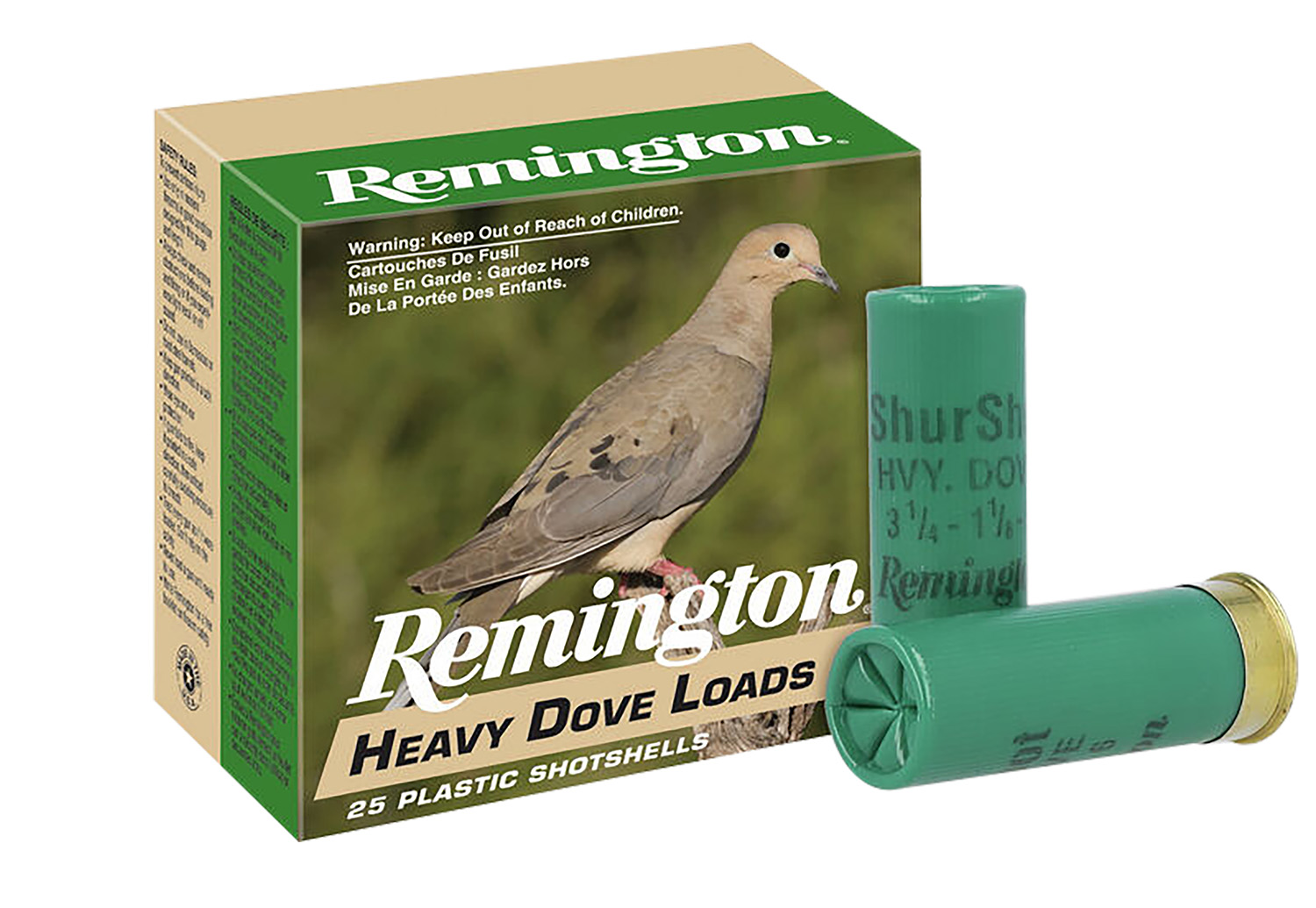 Remington Ammunition 28757 Heavy Dove Loads 12Gauge 2.75" 1 1/8oz 8Shot 25 Per Box/10 Case