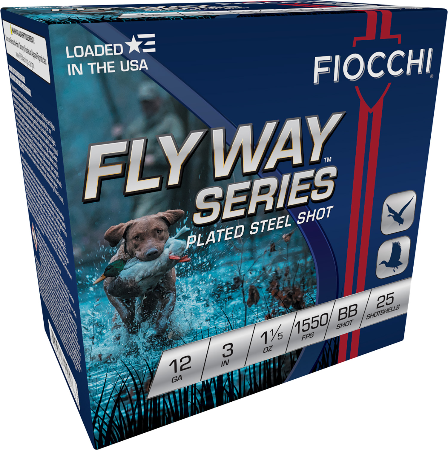 Fiocchi 123ST15B Flyway 12Gauge 3" 1 1/5oz BBShot 25 Per Box/10 Case