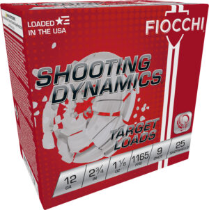 Fiocchi 12SD18L9 Shooting Dynamics Target 12Gauge 2.75" 1 1/8oz 9Shot 25 Per Box/10 Case