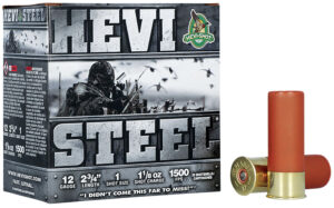 HEVI-Shot HS61221 HEVI-Steel 12Gauge 2.75" 1 1/8oz 1Shot 25 Per Box/10 Case