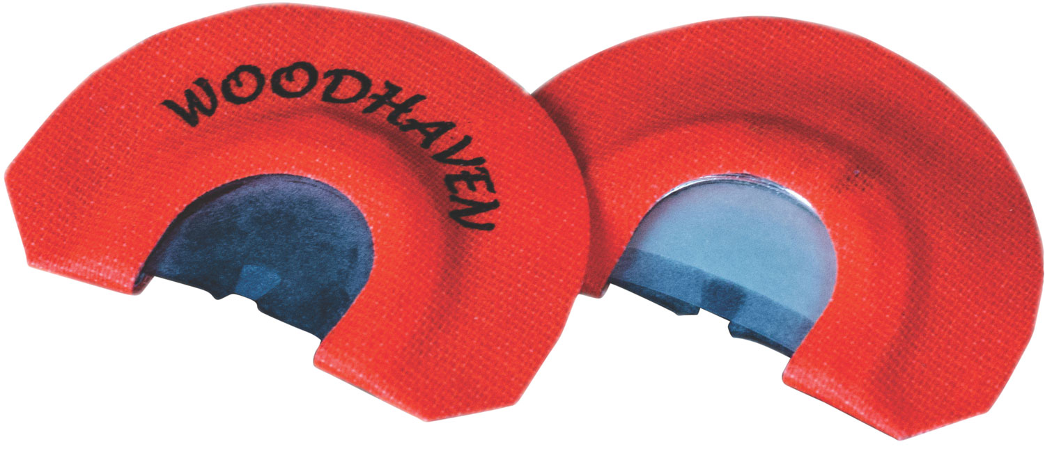 Woodhaven WH197 Toxic Orange Diaphragm Call 2.5 Reed Turkey Hen Sounds Attracts Turkeys Orange