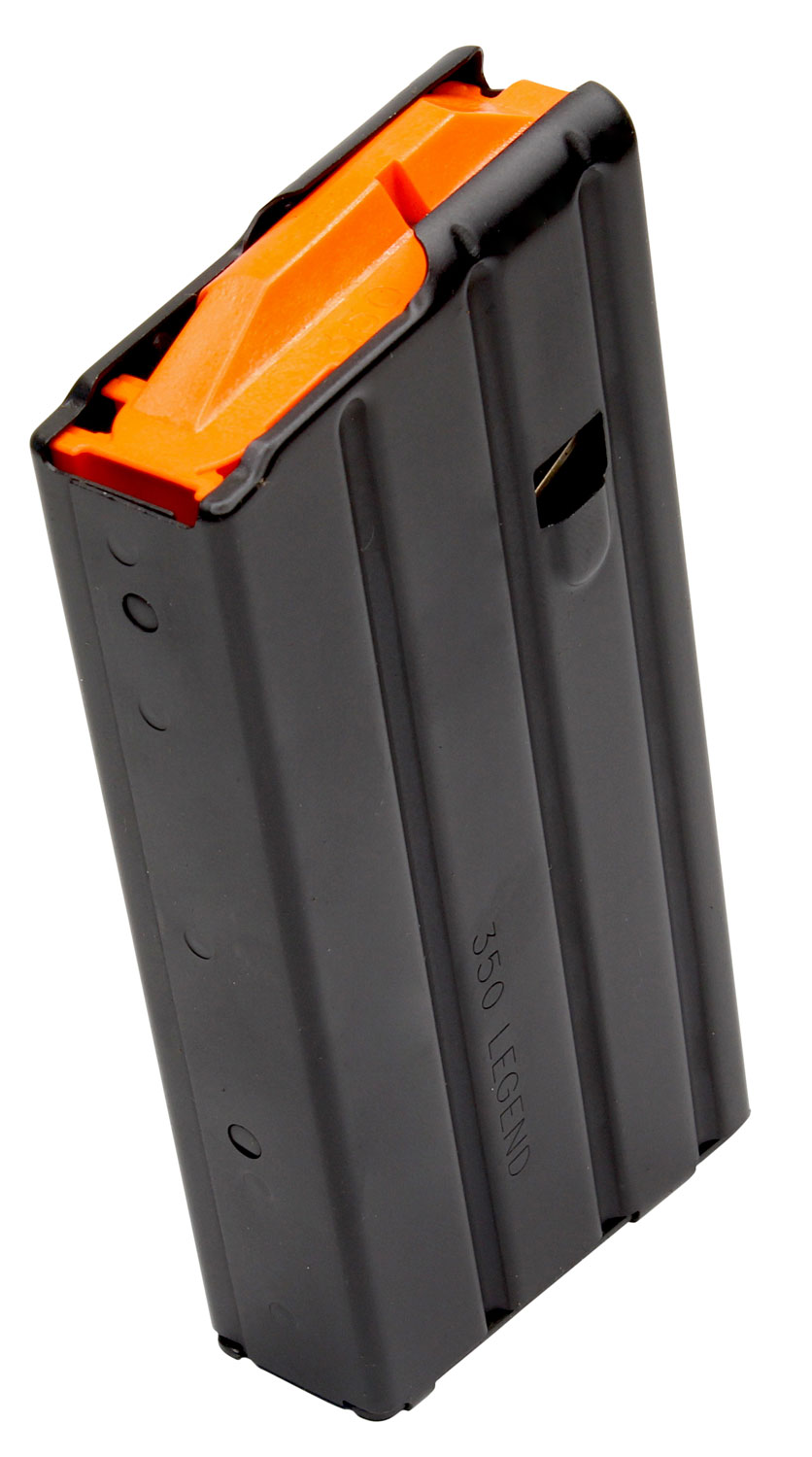 DuraMag 2035041178CPD SS 20rd 350 Legend for AR-15 Black w/ Orange Follower Detachable