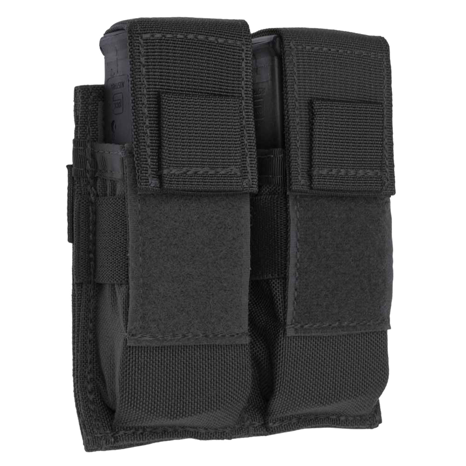 Tacshield T3602BK Universal Double Pistol Mag Pouch Black 1000D Nylon