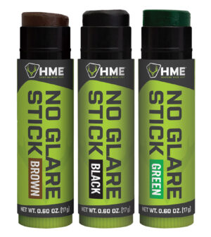 HME HMESTK3PK Face Paint No Glare Black/Brown/Dark Green Stick