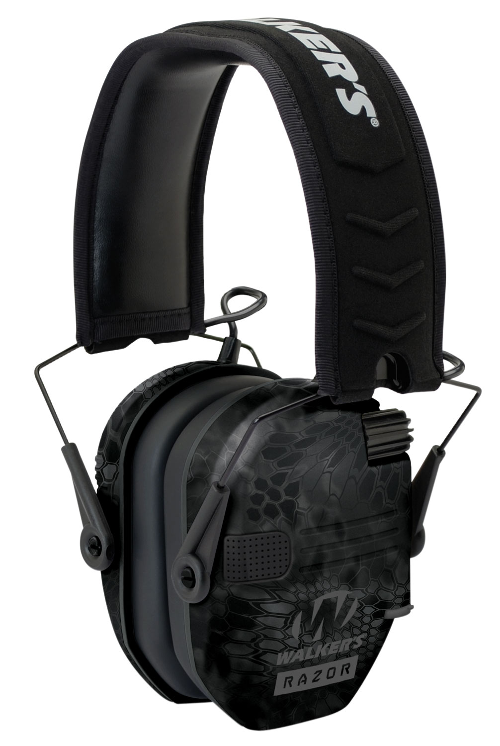 Walker's GWPRSEMYP Razor Slim Electronic Muff 23 dB,Over the Head, Typhoon Camo/Black Polymer