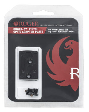 Ruger 90723 Ruger-57 Optic Adapter Plate Pistol Black Anodized Aluminum