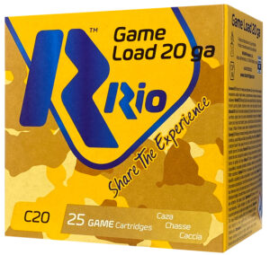 Rio Ammunition RC206 Game Load 20Gauge 2.75" 1oz 6Shot 25 Per Box/10 Case