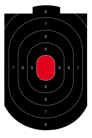 Birchwood Casey 35609 Dirty Bird Oval Paper Target 12" x 18" 50 Per Pkg