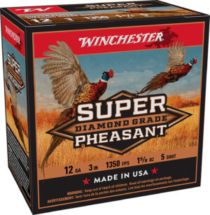 Winchester Ammo SPDG1235 Super Pheasant Diamond Grade 12Gauge 3" 1 5/8oz 5Shot 25 Per Box/10 Case