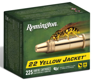 Remington Ammunition 21233 Yellow Jacket Rimfire 22LR 33gr Truncated Cone Hollow Point 225 Per Box/10 Case