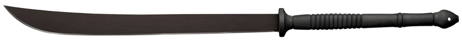 Cold Steel CS97THAMS Thai 22" Black Matte Baked-On Anti Rust 1055 Carbon Steel Blade/ Flat, Oval Black w/Steel Guards Polypropylene Handle 36.50" Long Includes Sheath