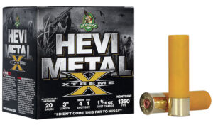 HEVI-Shot HS39202 HEVI-Metal Extreme 20Gauge 3" 1 1/16oz Steel/Tungsten 4/1Shot 25 Per Box/10 Case