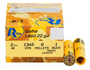Rio Ammunition RB209 Royal Buck 20Gauge 2.75" 1 1/8oz 0Buck Shot 25 Per Box/10 Case