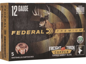 Federal P152FT Premium Freight Train 12Gauge 2.75" SlugShot 5 Per Box/10 Case