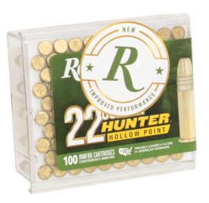 Remington Ammunition R21251 Golden Hunter  22LR 40gr Plated Hollow Point 100 Per Box/50 Case