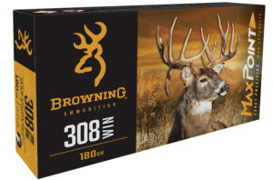 Browning Ammo B192103082 Max Point 308Win 168gr 20 Per Box/10 Case