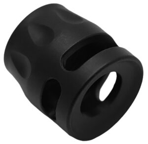 True Precision Inc TPSMICROBL Micro Compensator S-Type Black Nitride 416R Stainless Steel 1/2"x28 Threads 9mm/380 ACP