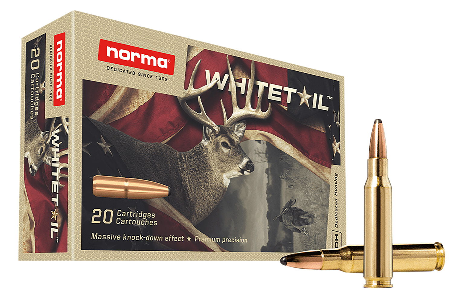 Norma Ammunition 20177672 Whitetail 30-30Win 150gr Soft Point 20 Per Box/10 Case