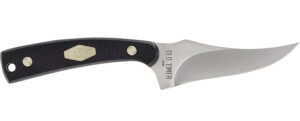 Old Timer 1179216 Sharpfinger 3.30" Fixed Clip Point Plain Stainless Steel Blade/ Delrin Handle