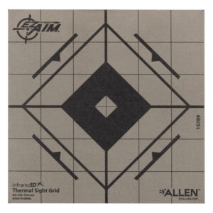 Allen 15789 Thermal Target  Sight-In Grid Hanging Paper 6" x 6" Black/Gray
