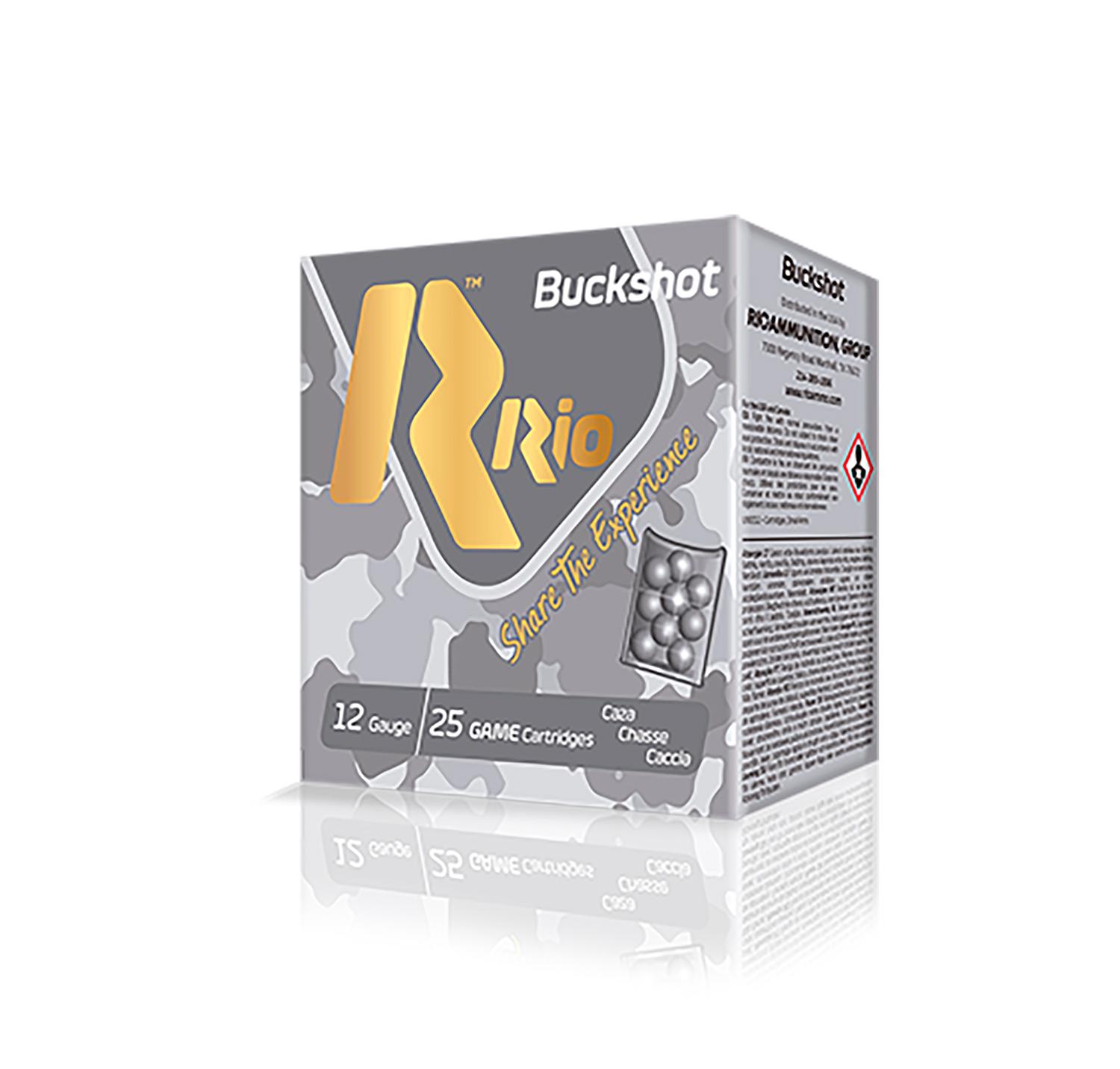 Rio Ammunition RHD9PB Royal Buck 12Gauge 2.75" 9Pellets 1Buck Shot 25 Per Box/10 Case