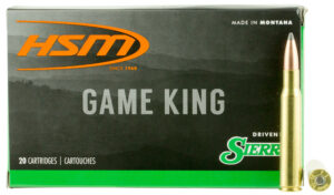HSM 300640N Game King  30-06 Springfield 165 gr Sierra GameKing Spitzer Boat Tail 20 Per Box/ 20 Case