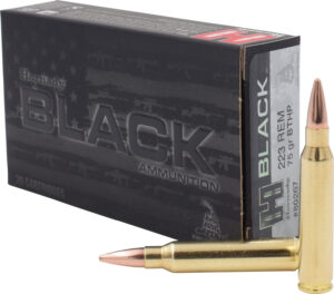 Hornady 80267 Black 223Rem 75gr Boat Tail Hollow Point 20 Per Box/10 Case