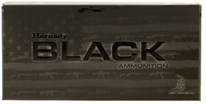 Hornady 81263 Black 5.56x45mmNATO 62gr Full Metal Jacket 20 Per Box/10 Case